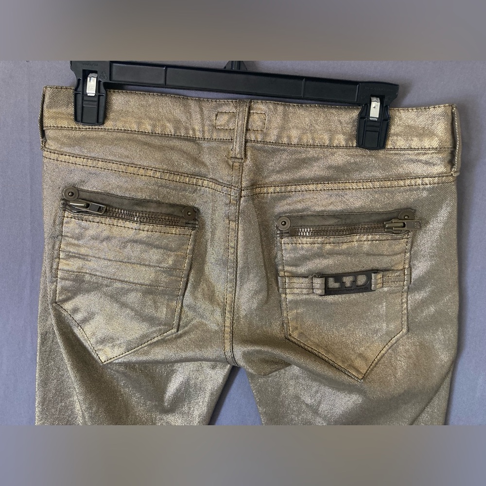 fornarina jeans Women’s Size 28 Gold Clubbing Jeans - Picture 8 of 12
